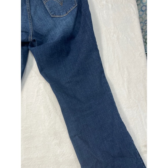 Levis 515 Bootcut Jeans Womens 12M Dark Wash Blue Denim Mid Rise 15516-0136 - Picture 16 of 16
